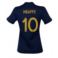 Echipament fotbal Franţa Kylian Mbappe #10 Tricou Acasa Mondial 2022 pentru femei maneca scurta